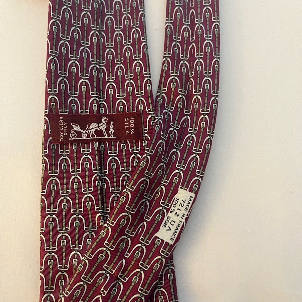 Hermes silk tie
